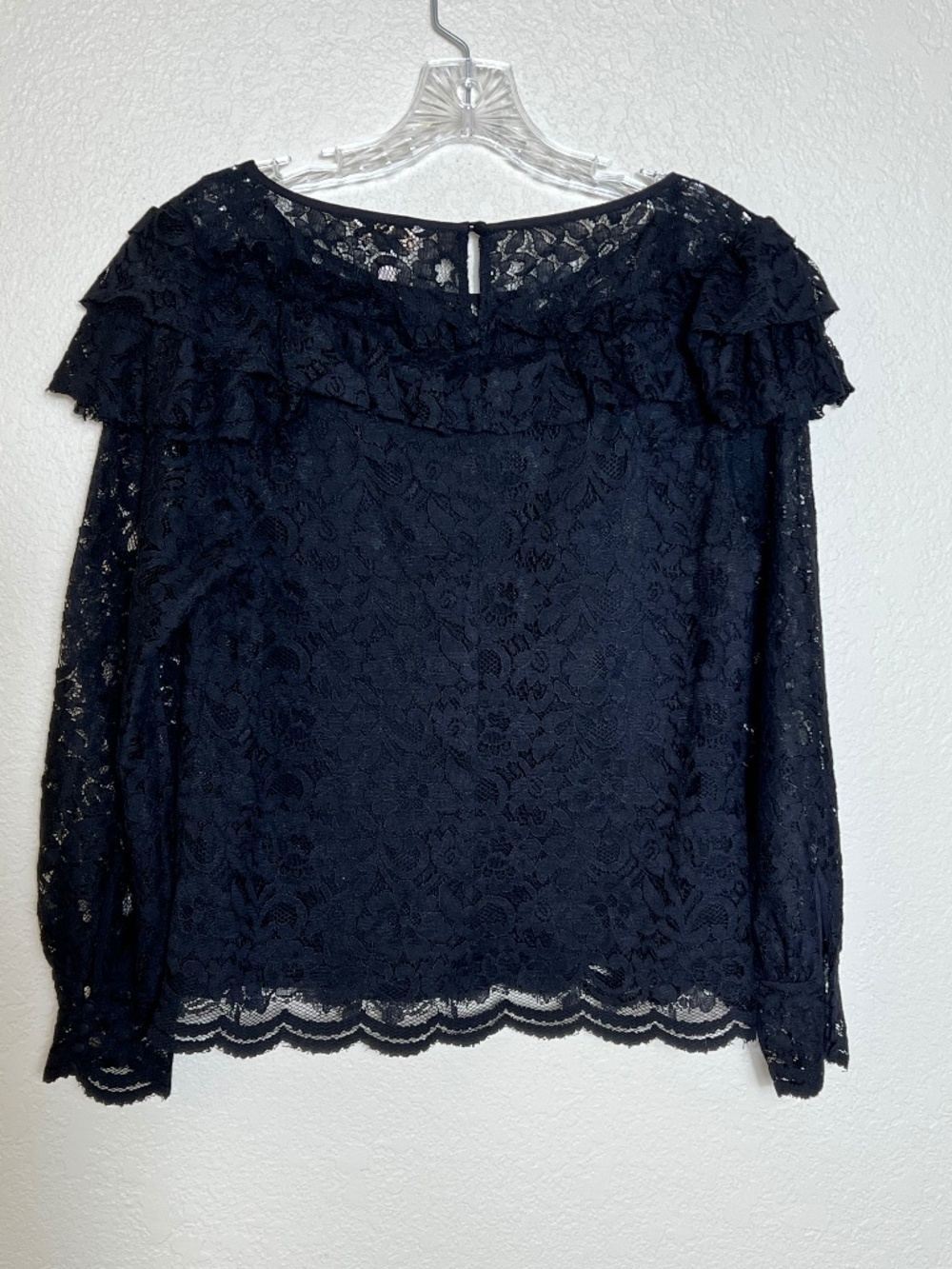 Rebecca Taylor Ruffled Lace Top - Picture 6 of 12